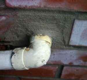 sealing gaps around pipes