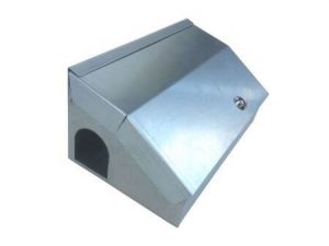 HEAVY DUTY Mice and Rat Bait Stations Galvanised rodent bait station - Owl pest control Dublin