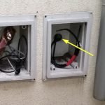 Mice access from cable boxes missing doors - Owl pest control Dublin
