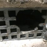 Rat gnawed through metal air vent - Owl pest control Dublin