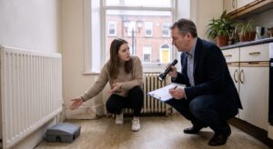 A serious conversation between a landlord and tenant - Dublin apartment