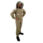 Pro Khaki Beekeeper Suit + 2 Fencing Veils