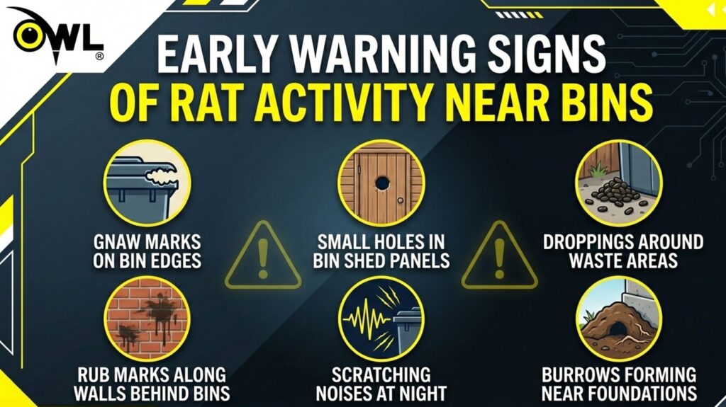 Early Warning Signs of Rat Activity Near Bins