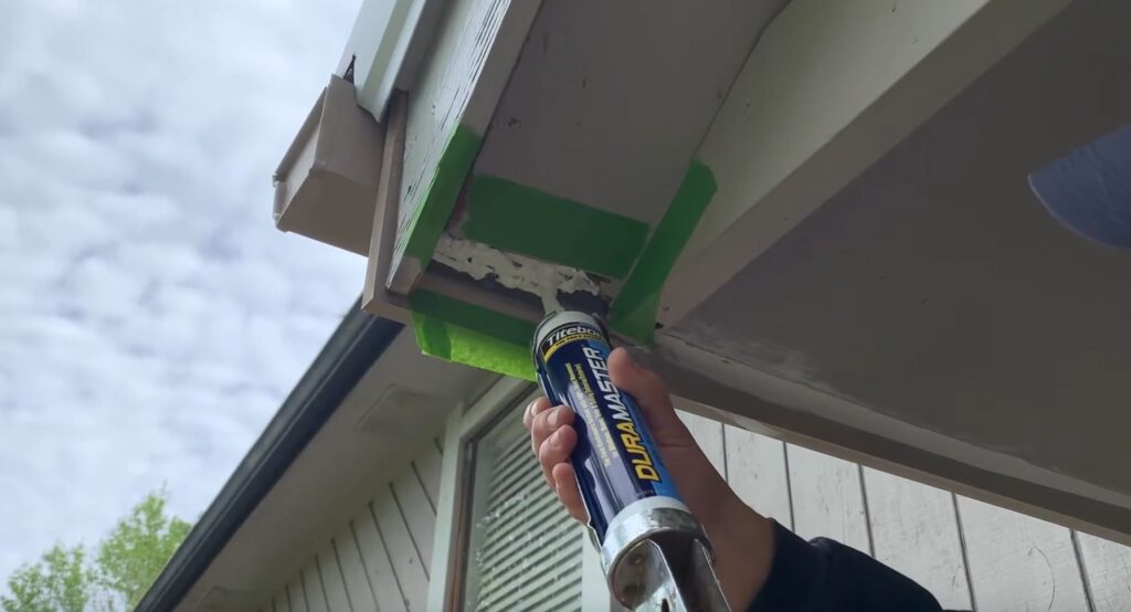 Sealing access point to prevent wasp entry in spring